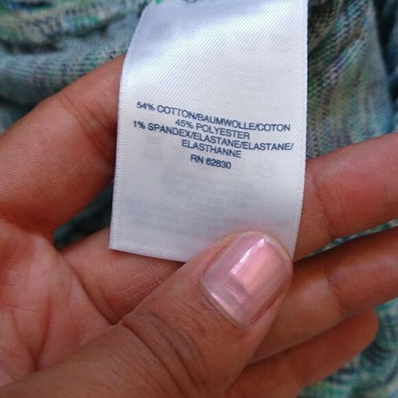 Land's End Space Dye Lounge Pants Blue Turquoise size Small - Picture 4 of 5